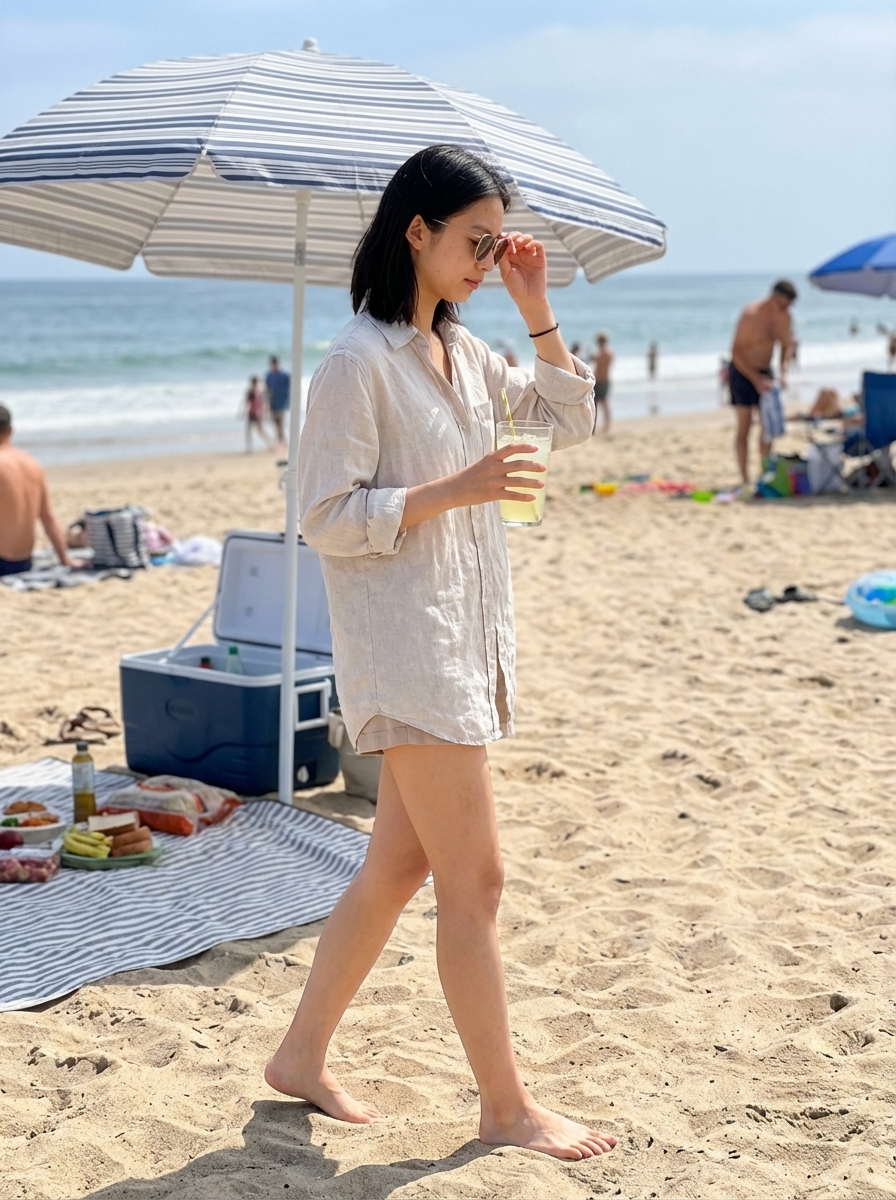 Full body iPhone-like moving shot