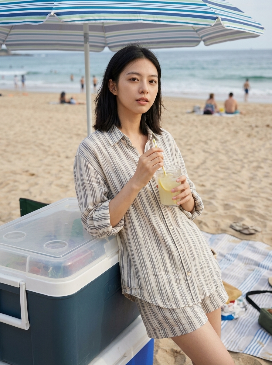 Medium shot pro camera leaning