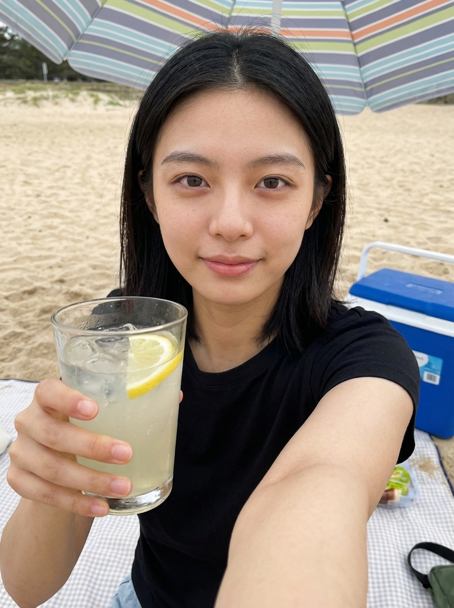 Selfie iPhone-like headshot